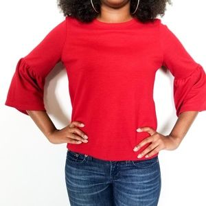 Zara Top Bell Sleeve